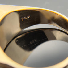 Load image into Gallery viewer, Vintage 14K Gold Lapis Lazuli Statement Ring