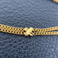 Load image into Gallery viewer, Vintage 24K Solid Asian Gold Bracelet with Clover Motifs &amp; Heart Charm