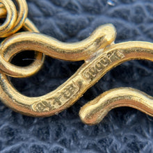 Load image into Gallery viewer, Vintage 24K Solid Asian Gold Bracelet with Clover Motifs &amp; Heart Charm