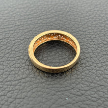 Load image into Gallery viewer, Vintage 10k Yellow Gold Diamond Hearts Ring