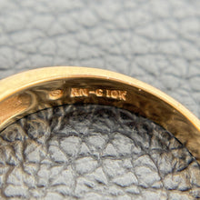 Load image into Gallery viewer, Vintage 10k Yellow Gold Diamond Hearts Ring