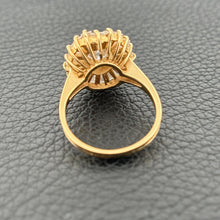 Load image into Gallery viewer, Vintage 14k Ballerina Cluster CZ Ring