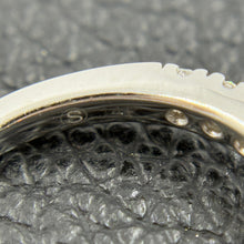 Load image into Gallery viewer, 14K White Gold 2 Stone Diamond Ring Toi Et Moi Round Cut Pavé Band