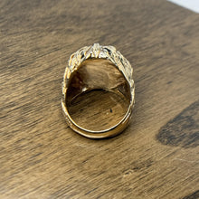 Load image into Gallery viewer, 14K Yellow Gold Organic Sculptural Ring with Large Mabe Pearl Cabochon