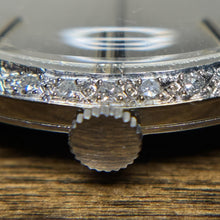 Load image into Gallery viewer, Benrus Diamond and 14k White Gold Men's Manual Wind Men's Watch Seventeen Jewels