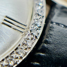 Load image into Gallery viewer, Benrus Diamond and 14k White Gold Men's Manual Wind Men's Watch Seventeen Jewels