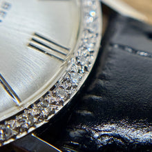 Load image into Gallery viewer, Benrus Diamond and 14k White Gold Men's Manual Wind Men's Watch Seventeen Jewels