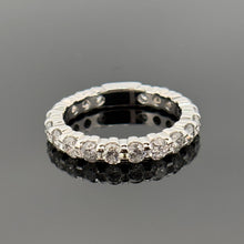Load image into Gallery viewer, 14K White Gold 3.2CT Diamond Eternity Band