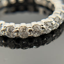 Load image into Gallery viewer, 14K White Gold 3.2CT Diamond Eternity Band