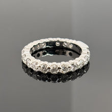 Load image into Gallery viewer, 14K White Gold 3.2CT Diamond Eternity Band