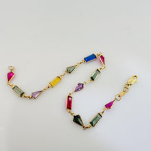 Load image into Gallery viewer, Elegant 14K Yellow Gold Multi-Gemstone Bracelet