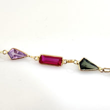 Load image into Gallery viewer, Elegant 14K Yellow Gold Multi-Gemstone Bracelet