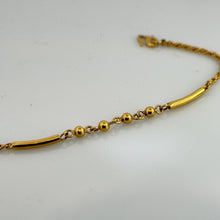 Load image into Gallery viewer, Vintage 24K Pure Gold Bead Link Bracelet – Elegant Asian Fine Jewelry