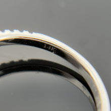Load image into Gallery viewer, 14K White Gold Round Cut Morganite and Diamond Engagement Ring