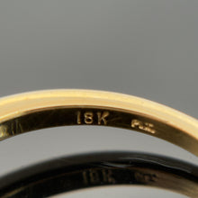 Load image into Gallery viewer, 18K Gold Kite-Set Princess Diamond Solitaire Ring