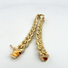 Load image into Gallery viewer, Vintage 14K Gold Nugget Bracelet | Fine Yellow Gold Jewelry