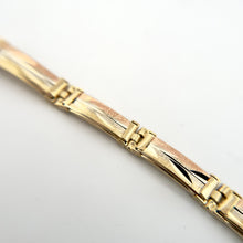 Load image into Gallery viewer, 14K Tri-Color Gold "Mis 15 Años" ID Bracelet – Quinceañera Keepsake
