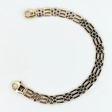 Load image into Gallery viewer, 10k Solid two-tone Gold Link Bracelet