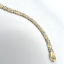 Load image into Gallery viewer, 10k Solid two-tone Gold Link Bracelet