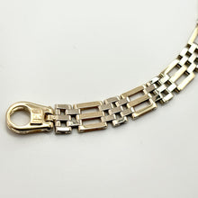 Load image into Gallery viewer, 10k Solid two-tone Gold Link Bracelet