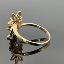 Load image into Gallery viewer, 14K Yellow Gold Multi-Gemstone Floral Cluster Ring