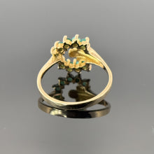 Load image into Gallery viewer, Vintage 10k Gold Natural Emerald Statement Ring