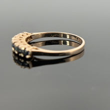 Load image into Gallery viewer, Vintage 10k Yellow Gold and Blue Sapphire ring
