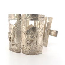 Load image into Gallery viewer, Rare Vintage Peruvian Story Bracelet | Handcrafted  Silver Panel Bracelet