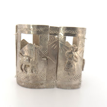 Load image into Gallery viewer, Rare Vintage Peruvian Story Bracelet | Handcrafted  Silver Panel Bracelet