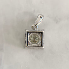 Load image into Gallery viewer, 14K White Gold Square Shaped .33ctw Diamond Pendant