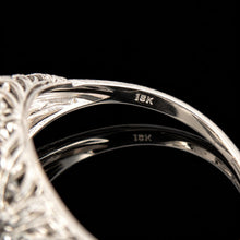 Load image into Gallery viewer, Vintage 18k White Gold Art Deco Diamond Ring