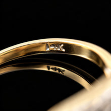 Load image into Gallery viewer, Vintage 14K Two TonedGold Diamond Ring with Ornate White Gold Filigree