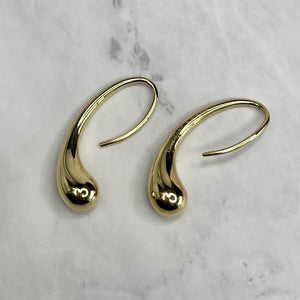 18k Yellow Gold Tiffany & Co. Elsa Peretti Earrings