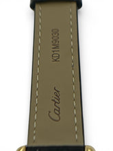 Load image into Gallery viewer, Cartier Must de Cartier Tank Watch Black Dial Roman Numerals Leather Strap Class