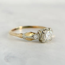 Load image into Gallery viewer, Vintage 14K Gold .41ct Transitional Cut Diamond Engagement Ring