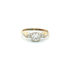 Load image into Gallery viewer, Vintage 14K Gold .41ct Transitional Cut Diamond Engagement Ring