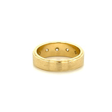 Load image into Gallery viewer, 14K Yellow Gold 5-Stone .80ctw VS Diamond Brush Finish Band