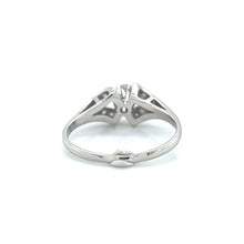 Load image into Gallery viewer, 18K White Gold .43ct Center Old European Diamond Split Shank Ring