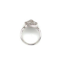 Load image into Gallery viewer, 14K White Gold 1.00ctw Cluster Diamond Heart Ring