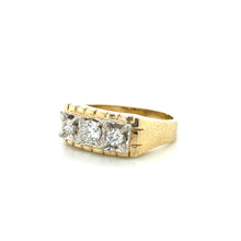 Load image into Gallery viewer, Vintage 14K Yellow Gold Old Euro Cut Diamond Unisex Band