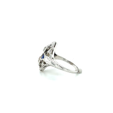 Load image into Gallery viewer, 20K White Gold Art Deco .75ctw OEC Diamond Shield Ring