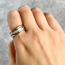 Load image into Gallery viewer, Retro 14K Two-Tone 1.00ctw Baguette Diamond Ring