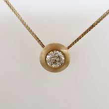 Load image into Gallery viewer, 14K Matte Yellow Gold .81ct VS Old European Cut Diamond Necklace - 18&quot;