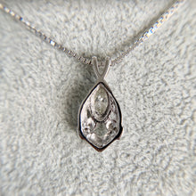 Load image into Gallery viewer, 14K White Gold .50ct Marquise Cut Diamond Pendant Necklace - 18&quot;