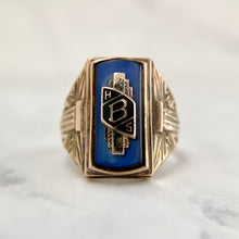 Load image into Gallery viewer, Art Deco 10K Yellow Gold 1937 BHS Class Ring
