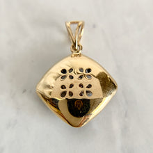 Load image into Gallery viewer, 14K Yellow Gold Diamond Colored Rhodium Statement Pendant