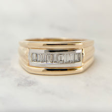 Load image into Gallery viewer, Retro 14K Two-Tone 1.00ctw Baguette Diamond Ring