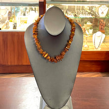 Load image into Gallery viewer, Natural Baltic Amber Cognac Honey Egg Yolk Baroque Gemstone Necklace - 19&quot;