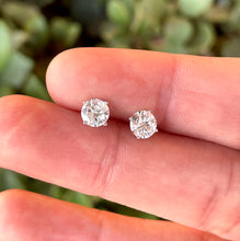 Load image into Gallery viewer, 14K White Gold 1.14ctw Diamond Martini Stud Earrings