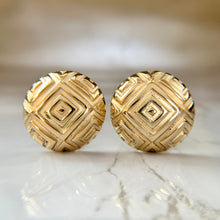 Load image into Gallery viewer, Retro 14K Yellow Gold Clip On Omega Back Earrings